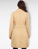 Tuvia Single Breasted Wool Blend Belted Coat by Saki