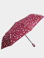 Color Changing Compact Umbrella With Cute Polka Dots Pattern By Up-Brella