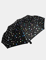 Color Changing Compact Umbrella With Cute Polka Dots Pattern By Up-Brella