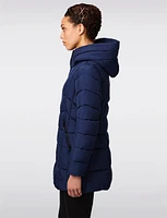 Vegan Eco-Plume Water-resistant Micro Tech Hooded Puffer by Bernardo