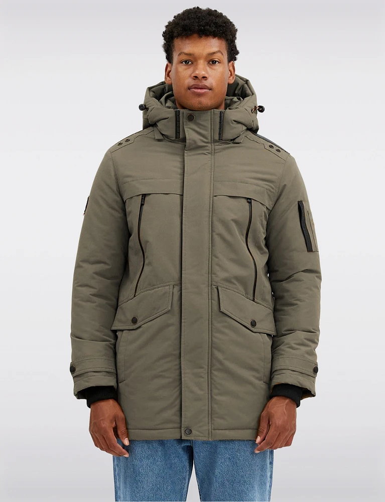 Vegan Eco Down Long Parka by Point Zero