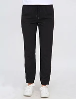 Vegan Stretchy Jogger Ankle Pants By Point Zero