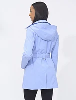 Vegan Classic Double-Breasted Belted Trench Coat by Saki Sport