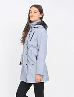 Water-resistant Adjustable Drawstring Cinched Waist Hooded Coat By Portrait