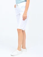 Vanessa Cotton Bermuda Shorts Side Pockets And Pulls by Dash Clothing