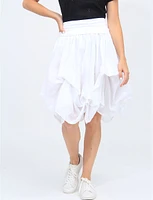 2-in-1 Lined Cotton Balloon Adjustable Inner Drawstring Skirt By Cute Options