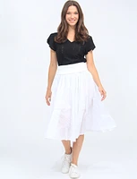 2-in-1 Lined Cotton Balloon Adjustable Inner Drawstring Skirt By Cute Options