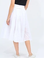 2-in-1 Lined Cotton Balloon Adjustable Inner Drawstring Skirt By Cute Options