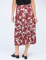 Floral Stretchy A-Line Maxi Skirt by Vamp