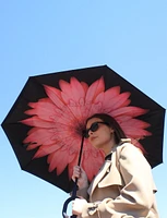 Versatile Inverted Umbrella With Floral Pattern By Up-Brella