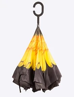 Versatile Inverted Umbrella With Floral Pattern By Up-Brella