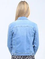 Light Wash Stretch Denim Jacket by Baccini