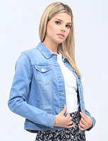 Light Wash Stretch Denim Jacket by Baccini