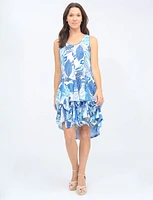 Sleeveless 3-in-1 Printed Adjustable Length Dress by Tango Mango