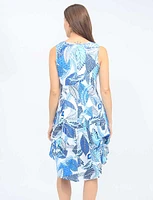 Sleeveless 3-in-1 Printed Adjustable Length Dress by Tango Mango