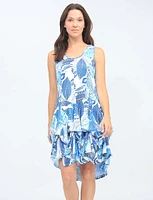 Sleeveless 3-in-1 Printed Adjustable Length Dress by Tango Mango