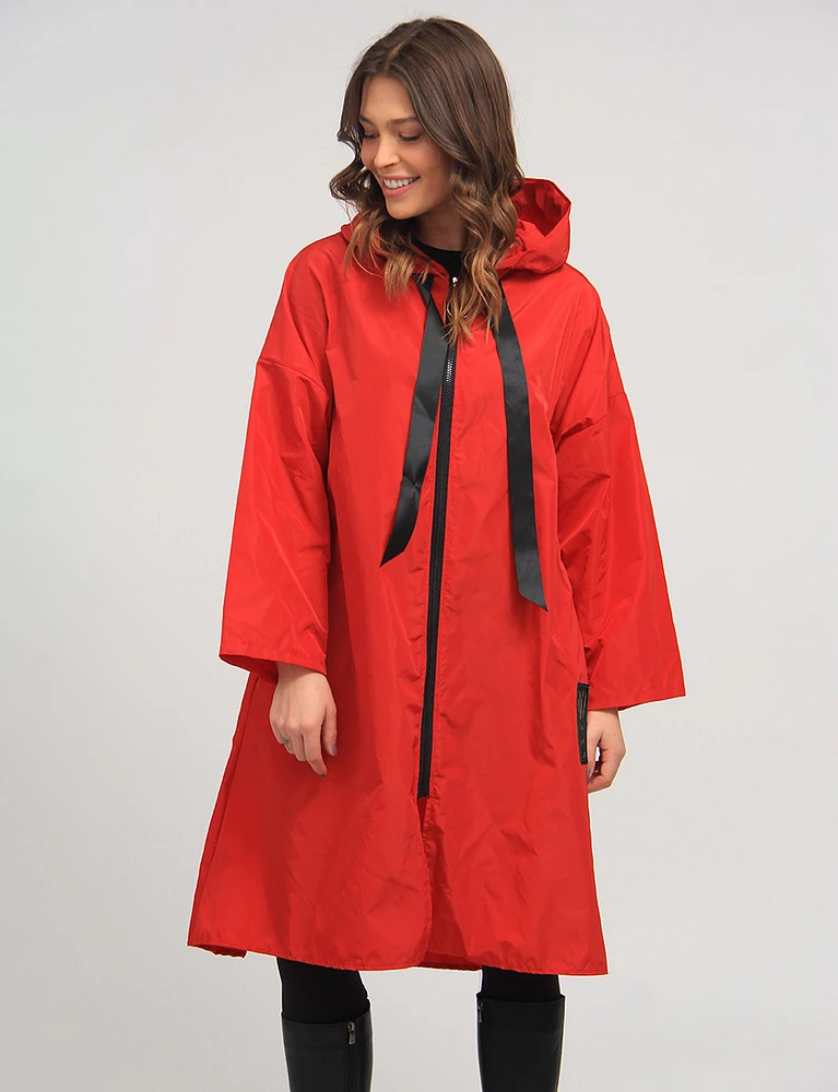 Long Chic Ultralight Windshell Jacket by Froccella