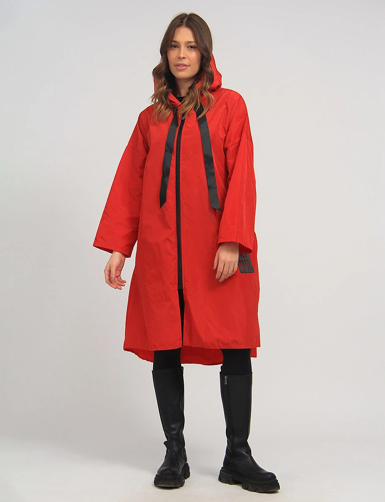 Long Chic Ultralight Windshell Jacket by Froccella