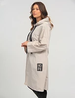 Long Chic Ultralight Windshell Jacket by Froccella