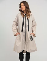 Long Chic Ultralight Windshell Jacket by Froccella