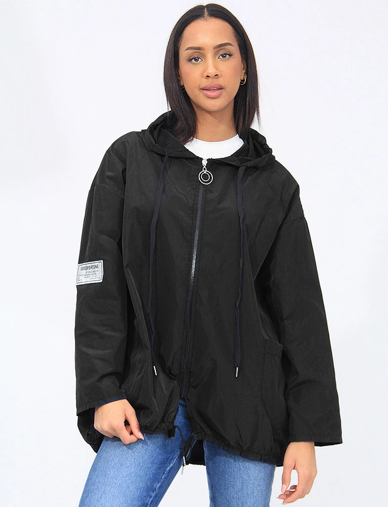 Short Hooded Ultralight Windshell Jacket by Froccella