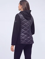 Palma Vegan Lightweight Quilted Polyfill Hooded Jacket by Saki