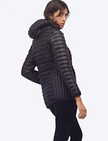 Chiara Vegan Detachable Hood Zip-up Polyloft Lightweight Puffer Jacket by Saki