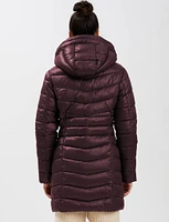 Vegan Quilted Lightweight Puffer Jacket With Hood by Point Zero