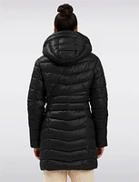 Vegan Quilted Lightweight Puffer Jacket With Hood by Point Zero