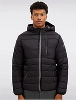 Vegan Lightweight Packable Hooded Puffer Jacket by Point Zero