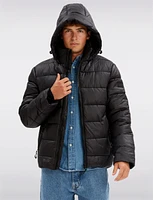 Vegan Eco-Down Mid-Weight Ultralight Hooded Puffer Jacket by Point Zero