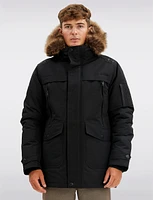 Vegan Down Weatherproof Hooded Parka Jacket by Point Zero