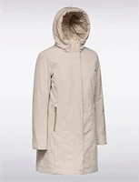 Water and Wind Resistant Long EcologicalWARM Down Hooded Coat by Geox