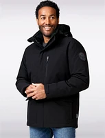 3-in-1 Hooded Fleece-Lined Jacket with Removable Interior Puffer by Free Country