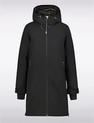 Water-repellent Long Insulated Taped Seams Hooded Parka by Luhta