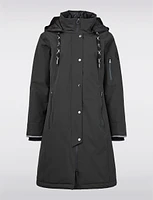 Long Weatherproof Raincoat With Eco-Luxe Detachable Hood by Frandsen