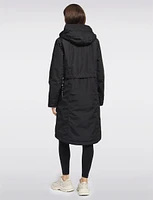 Long Weatherproof Raincoat With Eco-Luxe Detachable Hood by Frandsen