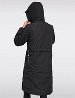 Long Weatherproof Raincoat With Eco-Luxe Detachable Hood by Frandsen