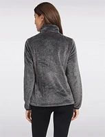 Plush Comfort Cozy High Collar Zip-Up Jacket By Free Country