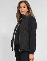 Eco-Friendly Reversible Quilted Sherpa Vest by Free Country