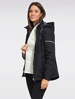 Versatile 3-in-1 Multi-layer Recycled Hooded Jacket by Free Country