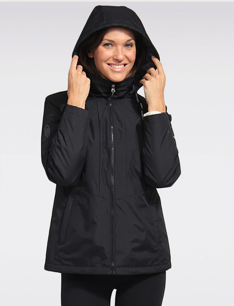 Versatile 3-in-1 Multi-layer Recycled Hooded Jacket by Free Country