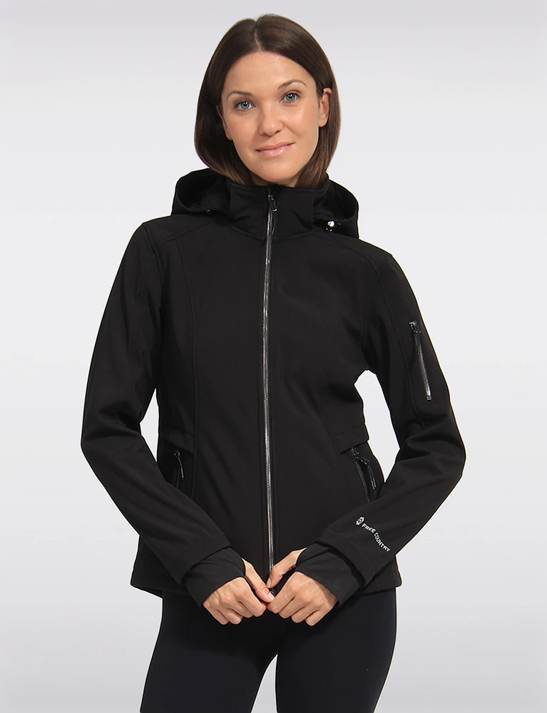 Recycled Hooded Softshell Jacket by Free Country