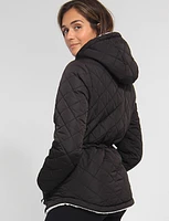 Plush Comfort Cozy High Collar Zip-Up Jacket By Free Country