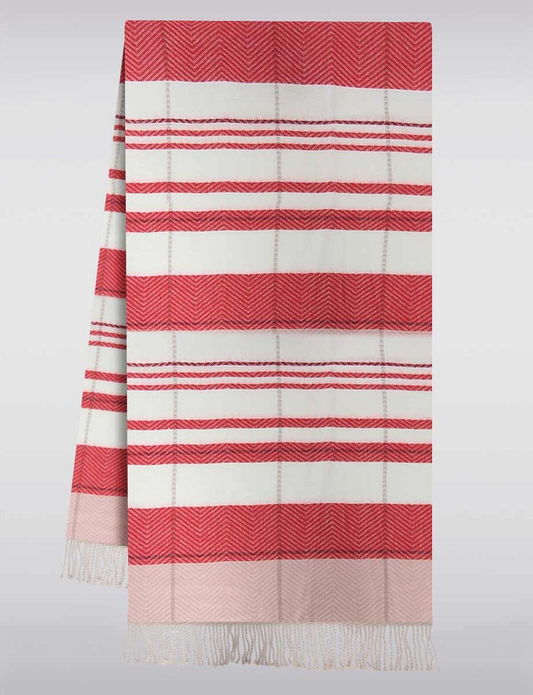 Soft Luxurious Italian Knit Scarf with Fringed Detail by Froccella