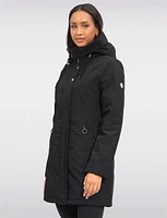 Polyloft Wind & Water-Resistant Hooded Vegan Parka Jacket by Saki