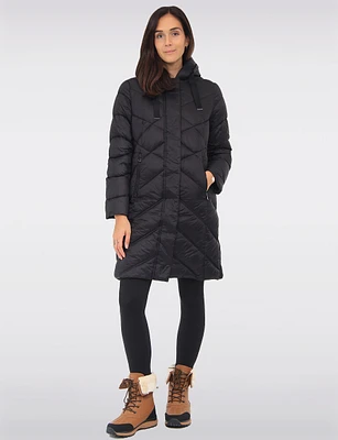 Vegan Dual Quilted Polyloft Ultra-Lightweight Hooded Parka Jacket by Snoboll