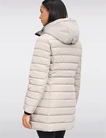 Vegan Eco-Down Puffer Coat With Detachable Hood & Faux Fur Trim by Snoboll