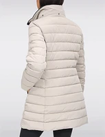 Vegan Eco-Down Puffer Coat With Detachable Hood & Faux Fur Trim by Snoboll