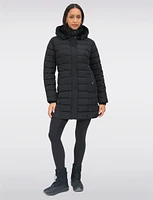 Vegan Eco-Down Puffer Coat With Detachable Hood & Faux Fur Trim by Snoboll